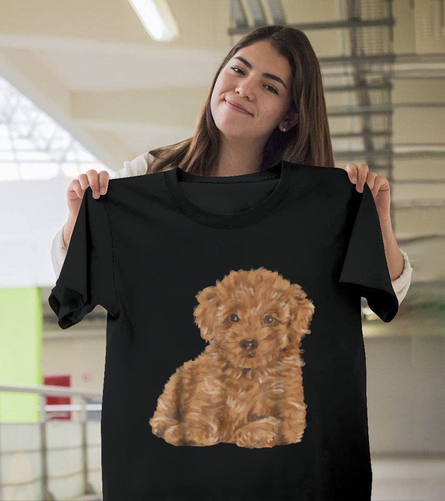 Poodle Dog Watercolor Style Puppy T-Shirt