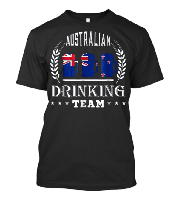 Australian Drinking Team New Zealand Flag Beer Mug T-Shirt