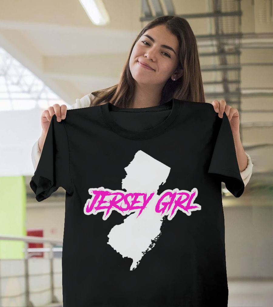 Jersey Girl Pride Map of New Jersey T-Shirt