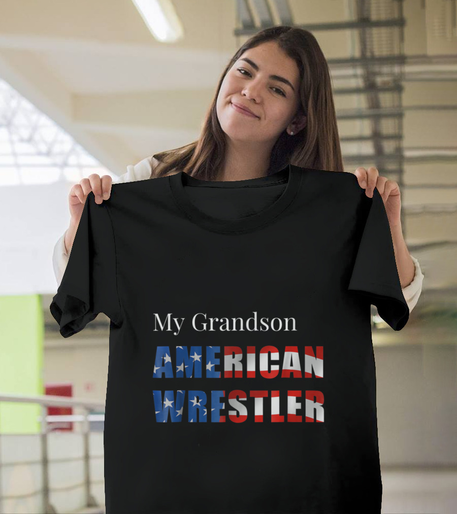My Grandson American Wrestler T-Shirt