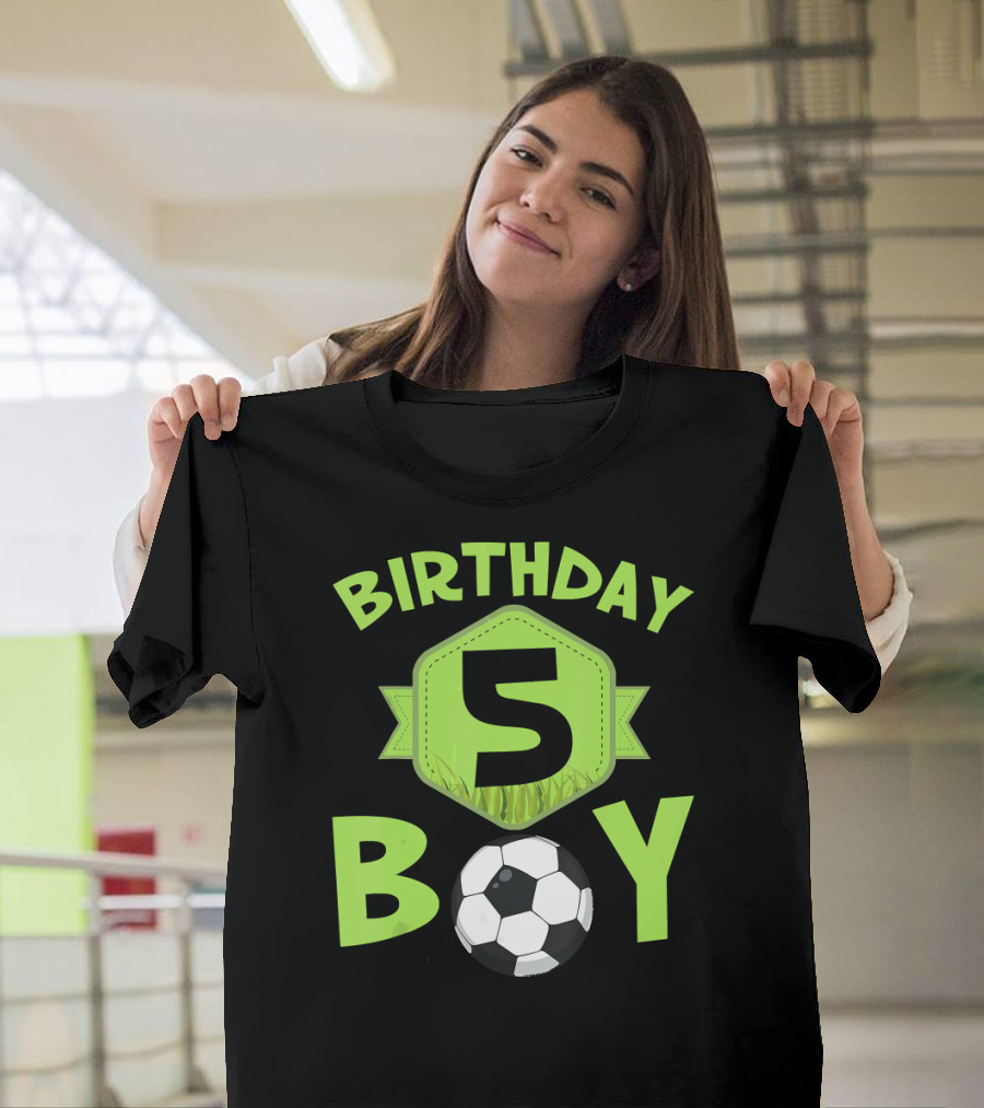 Birthday Boy 5 Soccer T-Shirt
