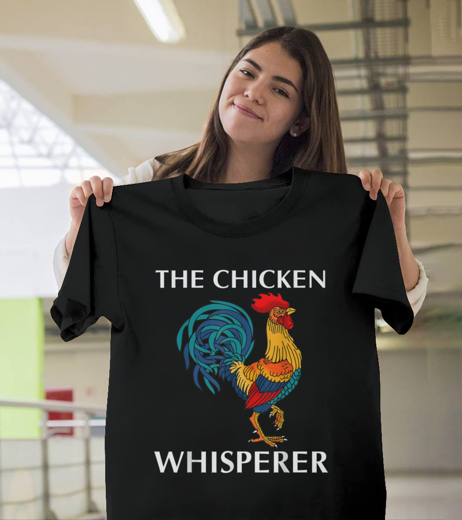 The Chicken Whisperer Colorful Rooster T-Shirt
