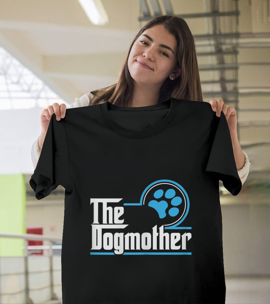 The Dogmother Paw Print Style Dog Lover Mother T-Shirt