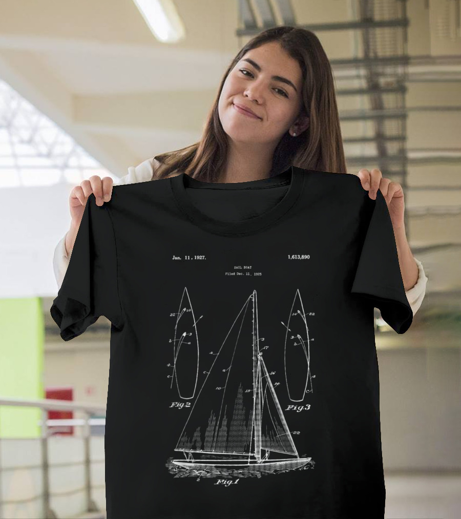 Jan. 11. 1927 Sailboat Patent 1,613,890 Filed Dec. 11, 1925 T-Shirt