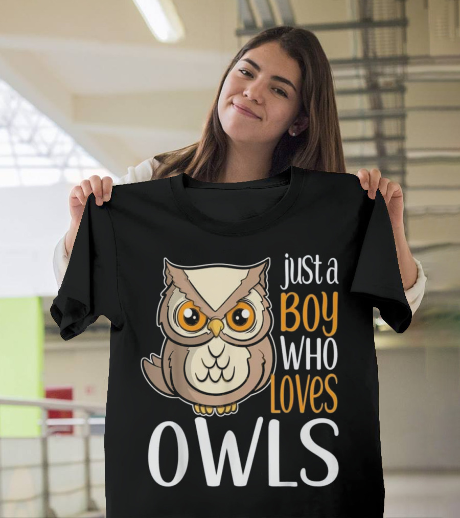 just a boy who loves owls cute owl T-Shirt