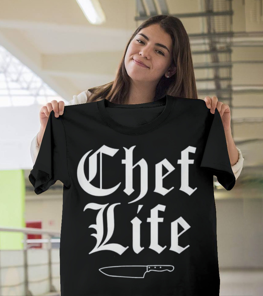 Chef Life Culinary Gangsta Knife T-Shirt