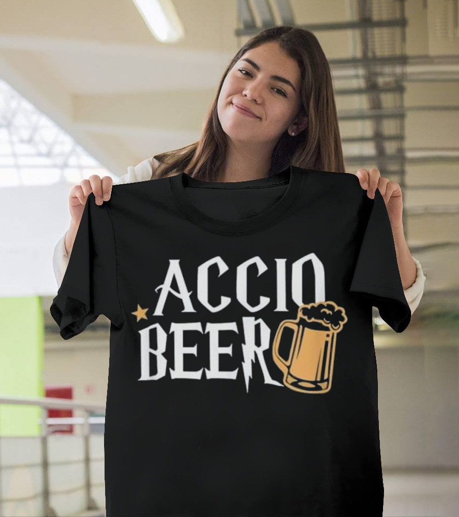 Accio Beer Magic Spell Wizard Mug T-Shirt