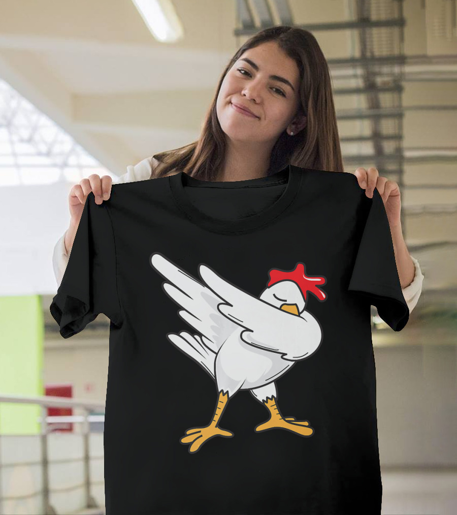 Dabbing Chicken Lover Cool Funny Dab Trendy Poultry Dance T-Shirt