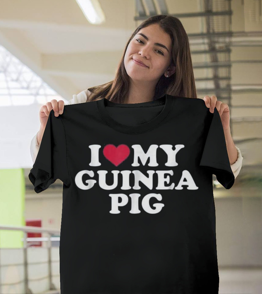 I Love My Guinea Pig Heart T-Shirt