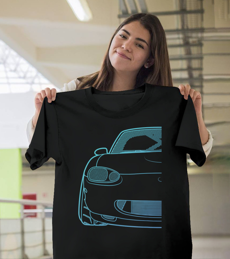 Roadster NB Series Turbo Racing Blue Gradient Sketch T-Shirt