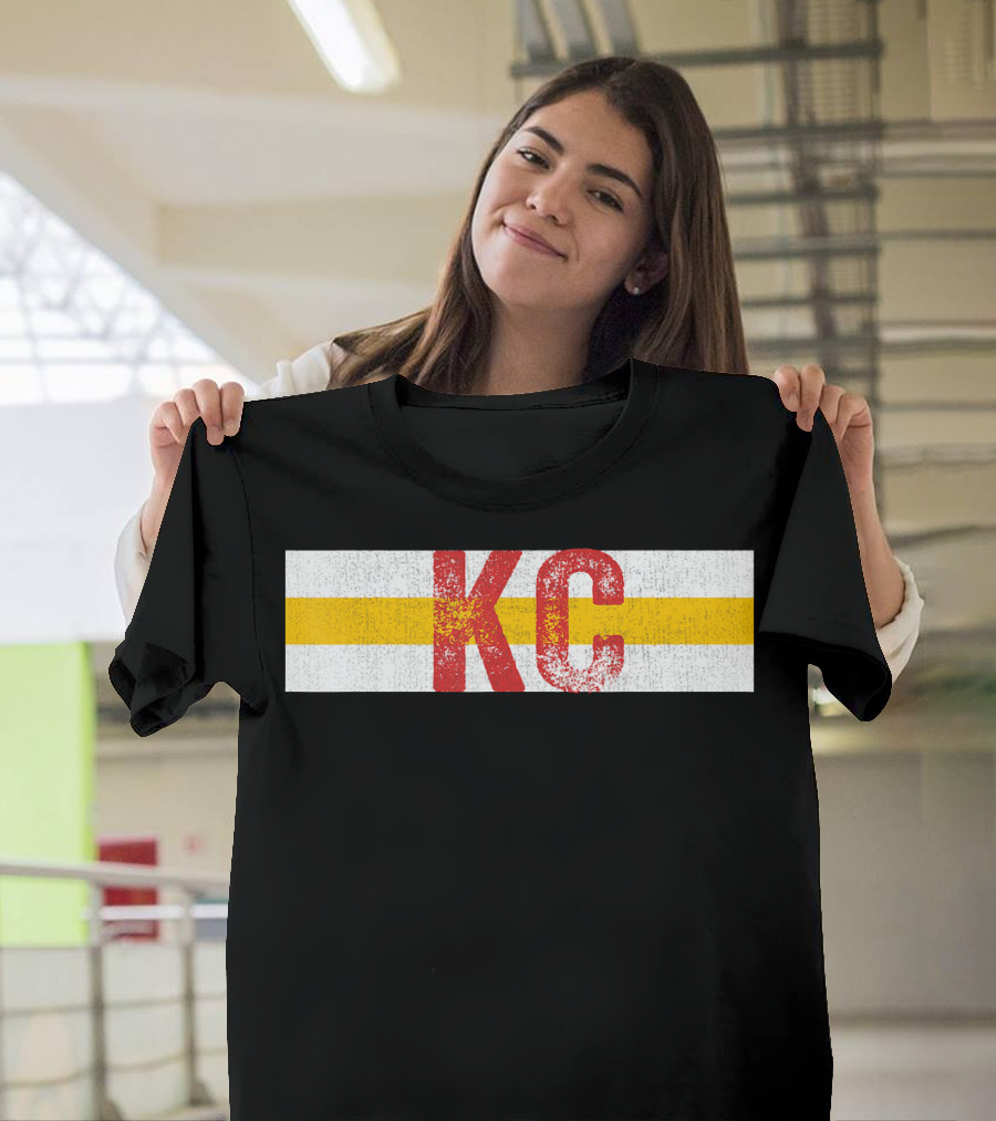 KC Sports Football Fan Kansas City Fans Chiefs Colors T-Shirt