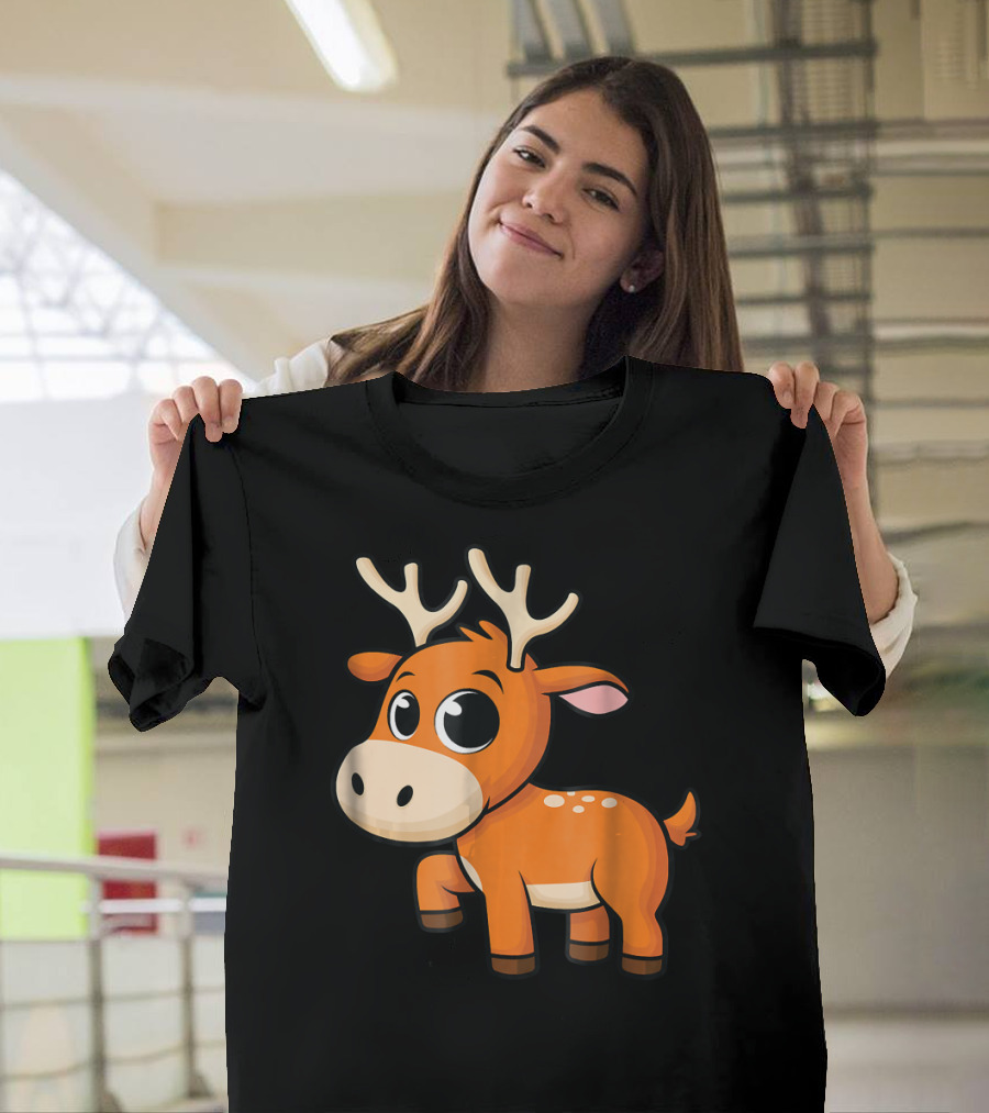 Cute Baby Reindeer Christmas T-Shirt