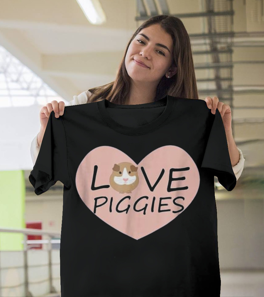 Love Piggies Guinea Pig Heart T-Shirt