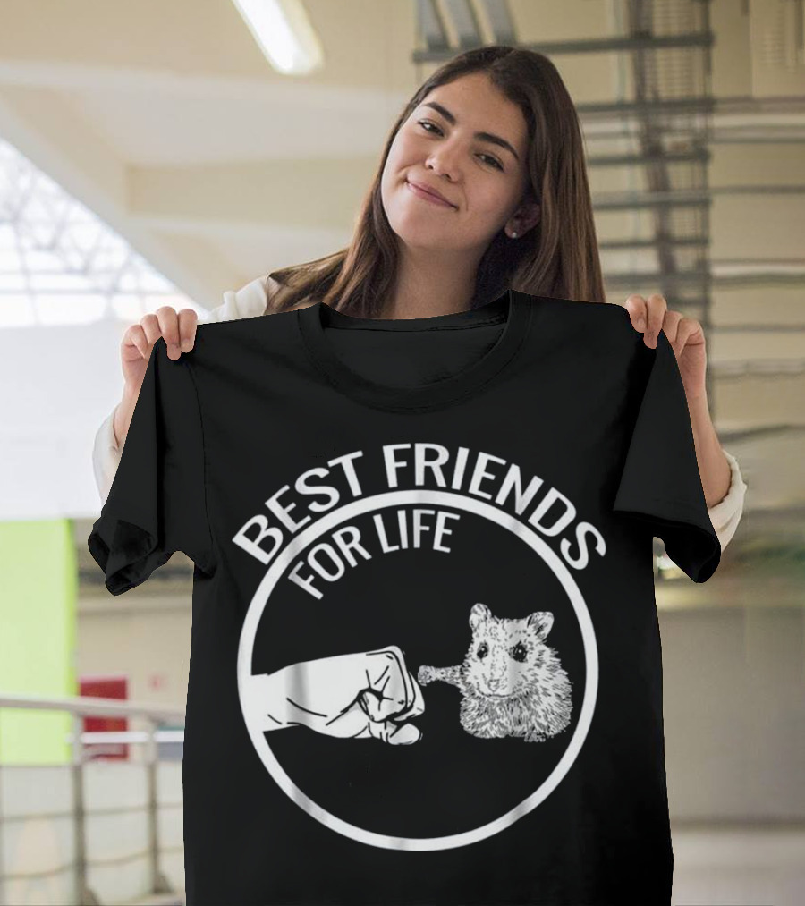 Best Friends For Life Fist Bump Hamster T-Shirt