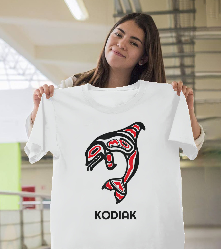 Kodiak Southeast AK Native American Orca T-Shirt