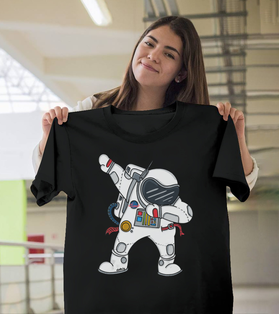 Dabbing Astronaut Space Suit Boys NASA T-Shirt