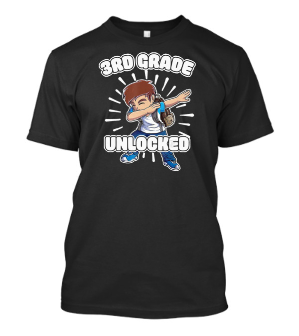 3rd Grade Unlocked Dabbing Boy Student B T-Shirt
