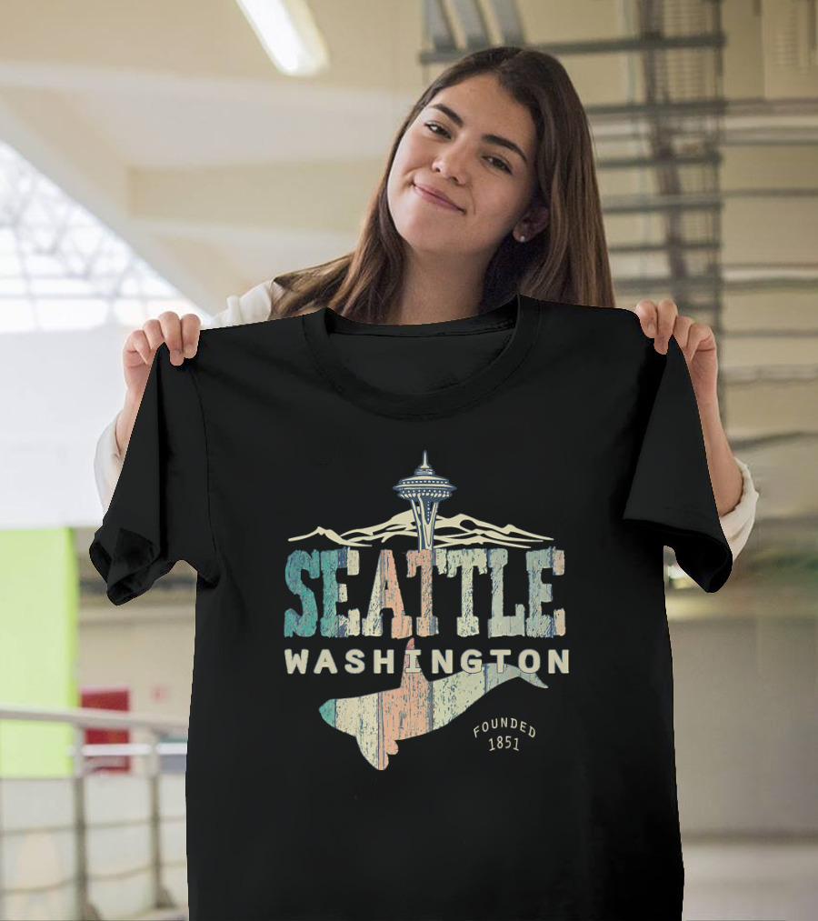 Seattle Washington Space Needle Founded 1851 T-Shirt