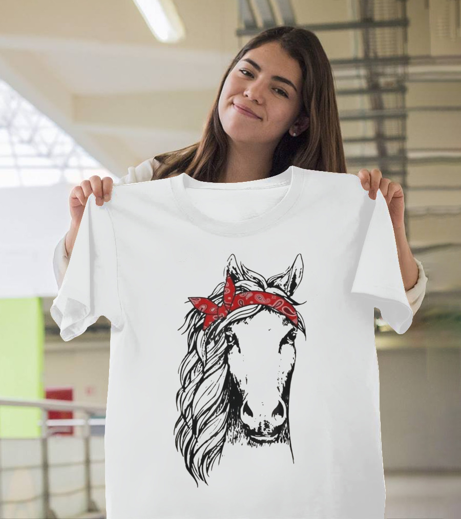 Horse Bandana for Horseback Riding H Equestrian T-Shirt