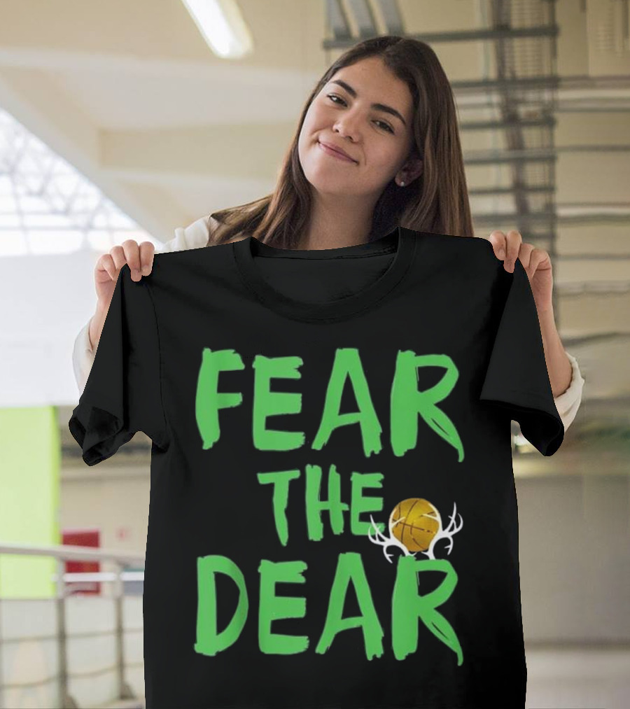 Fear The Deer Milwaukee Basketball Bucks Fan T-Shirt