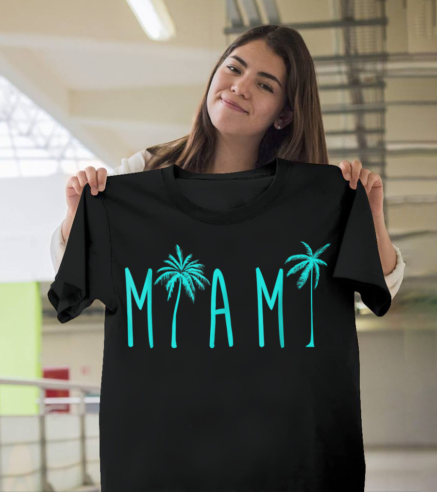 Miami Beach Florida Palm Trees Miami T-Shirt
