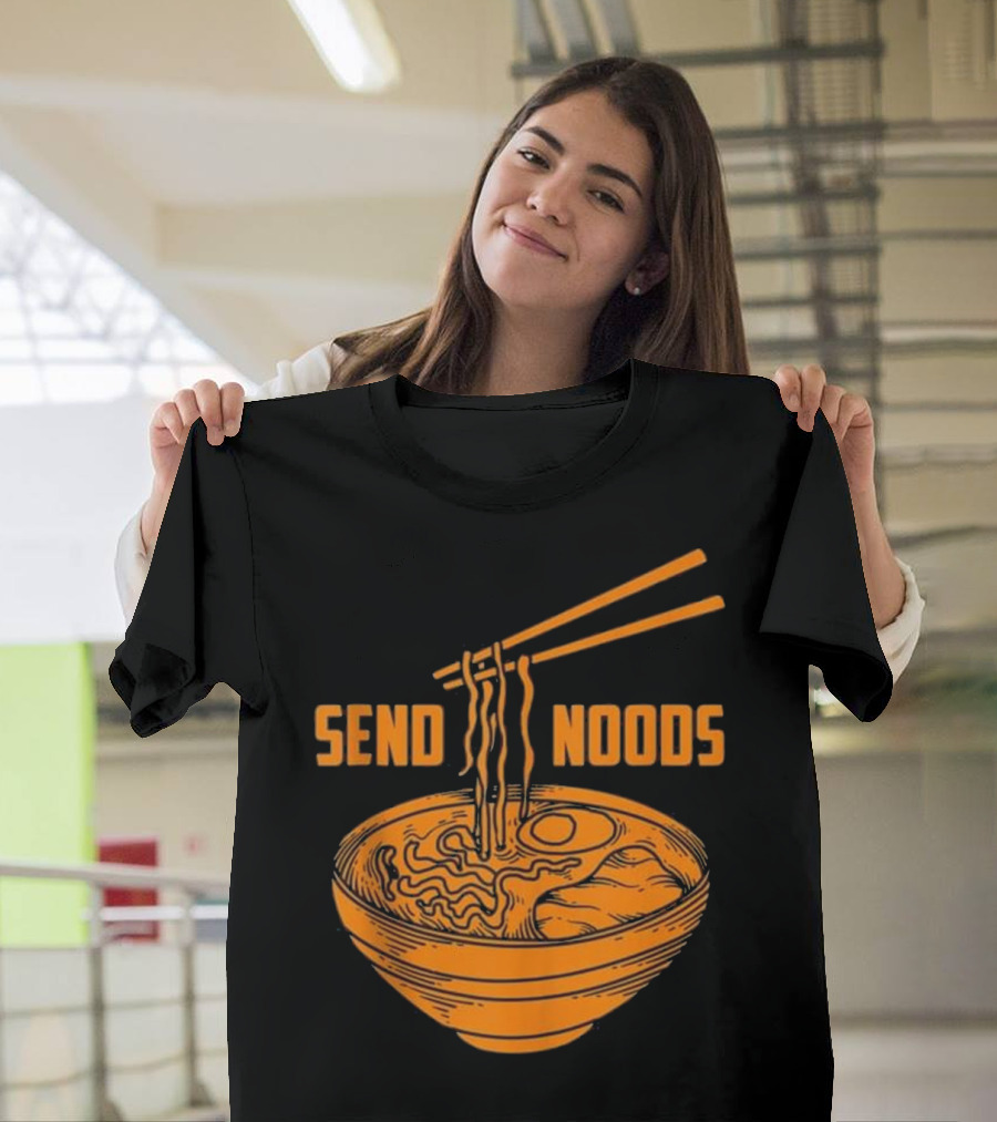 Send Noods Noodles Bowl Illustration for Men T-Shirt
