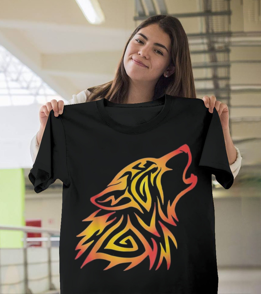 Fenrir Wolf Nordic Howl Valhal Odin T-Shirt