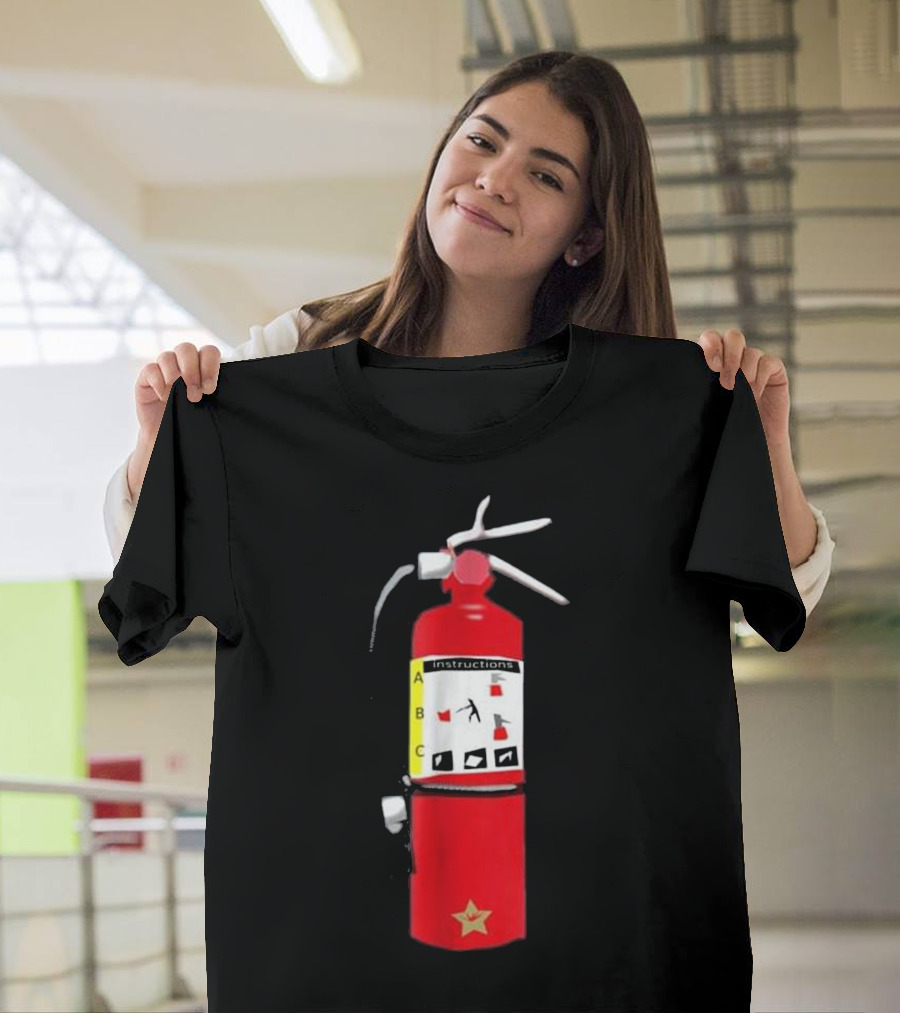 Fire Extinguisher Firefighter Instructions ABC Star T-Shirt