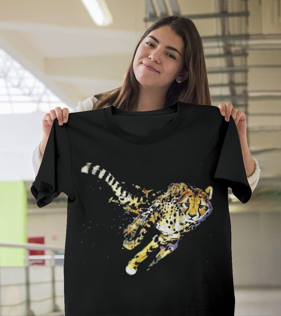Cheetah T Cool Running Cheeta Artful Motion T-Shirt