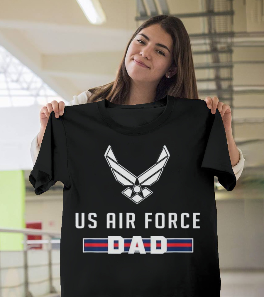 US Air Force Dad Military Honor Emblem T-Shirt