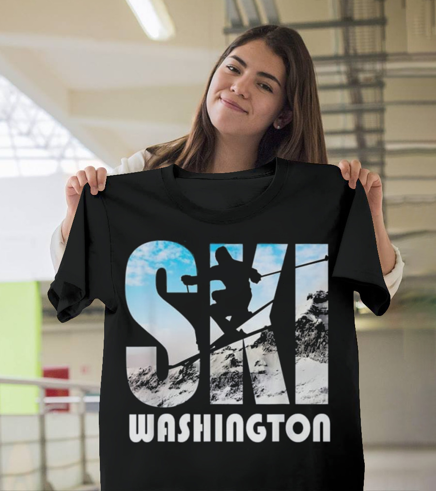 Ski Washington USA Skiing Vacation Adventure T-Shirt