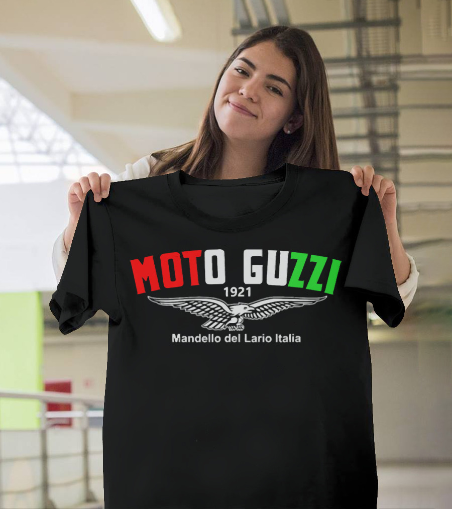 Moto Guzzi 1921 Mandello del Lario Italia Wings Motorcycle Biker T-Shirt