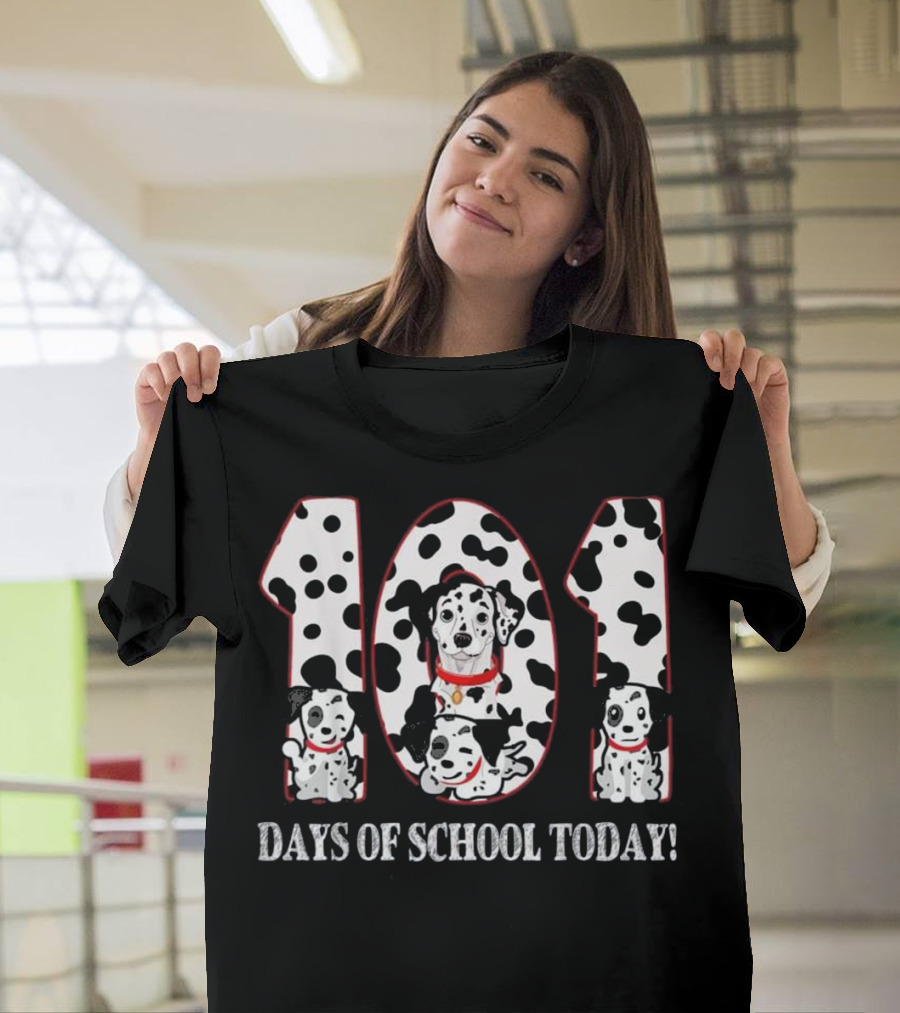 101 Days of School Today Dalmatian Dog T-Shirt