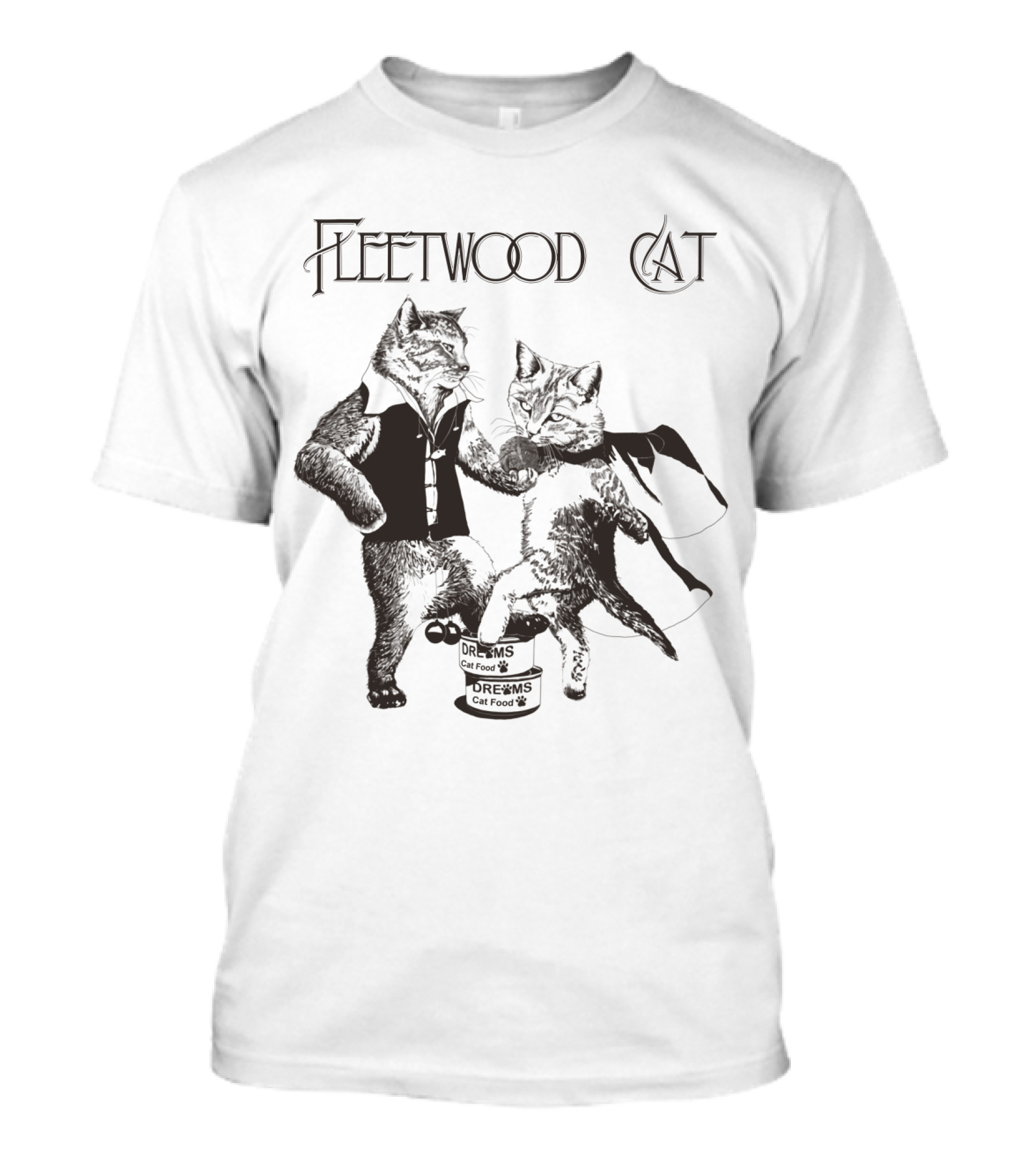 Fleetwood Cat Dreams Cat Food Dancing Cats T-Shirt
