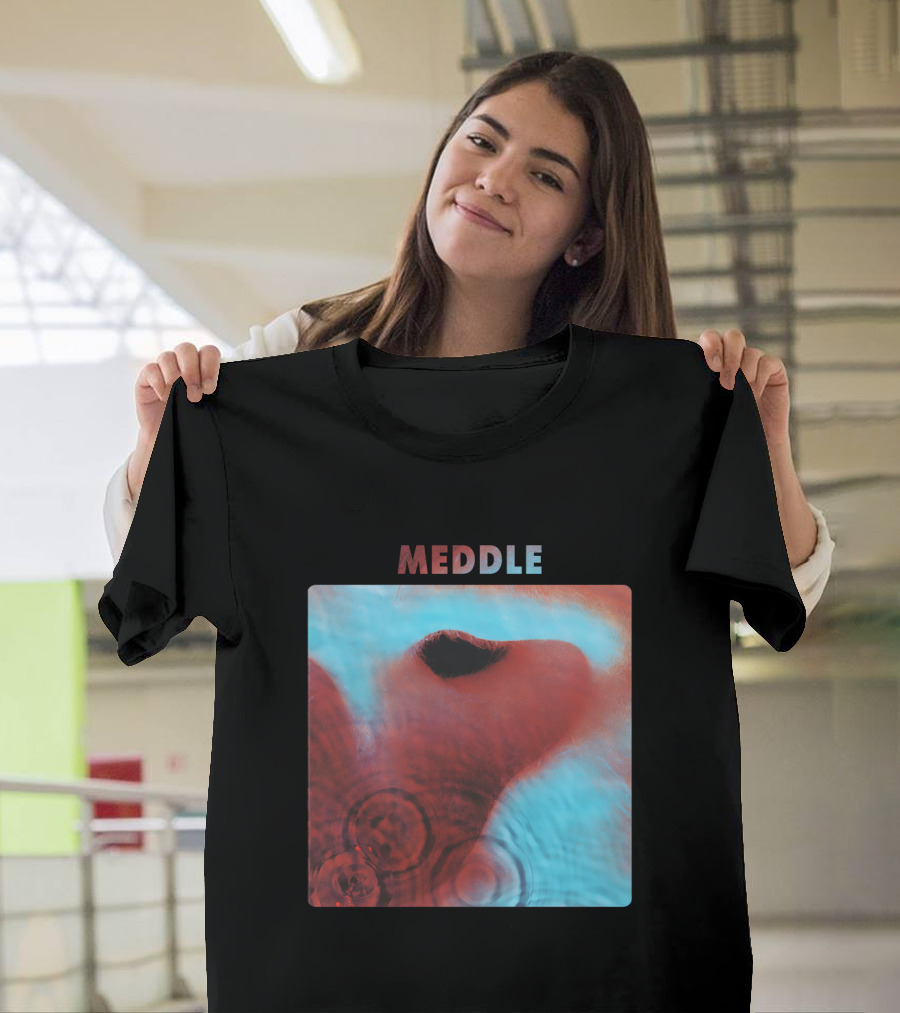 Pink Floyd - Meddle Album Cover Art Vintage Style T-Shirt