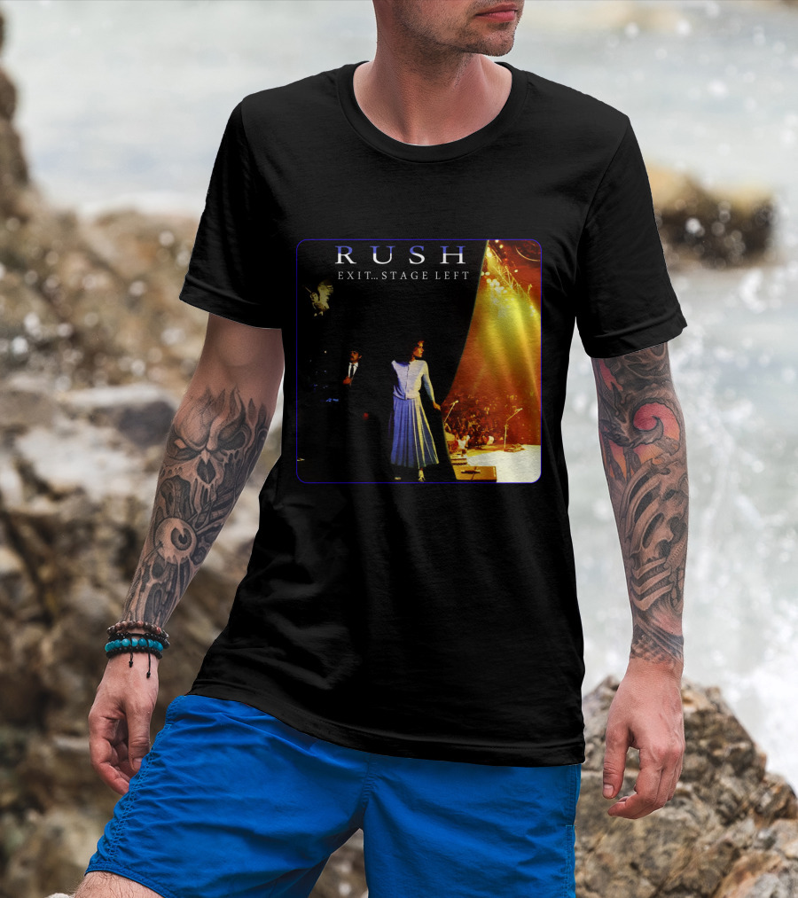 Rush Exit Stage Left Live Performance Album Cover T-Shirt