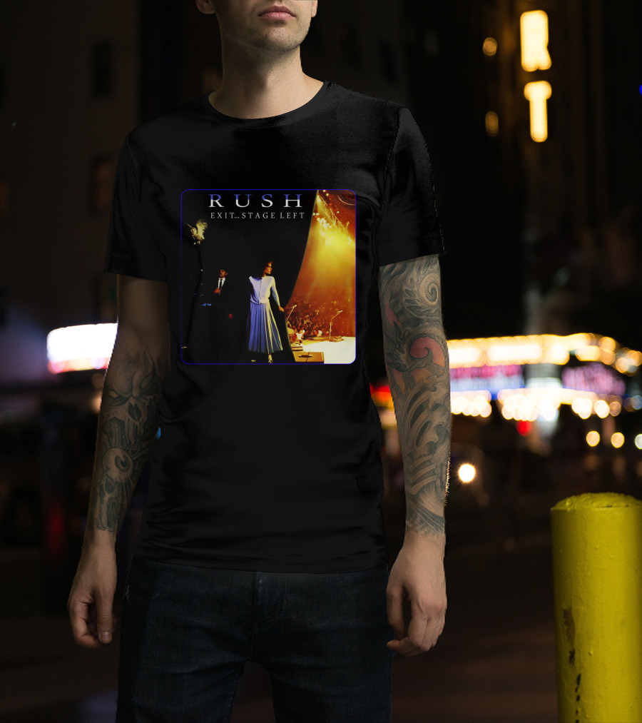 Rush Exit Stage Left Live Performance Album Cover T-Shirt