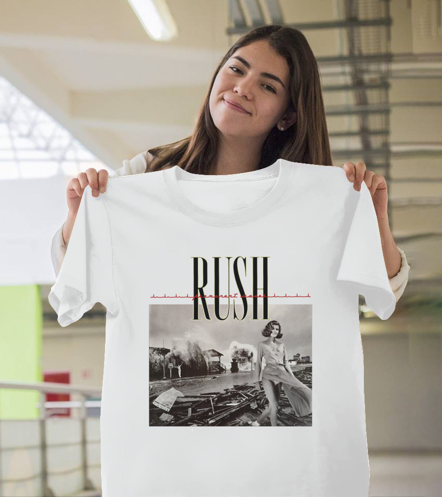 Rush Permanent Waves Classic Album Cover Photography T-Shirt
