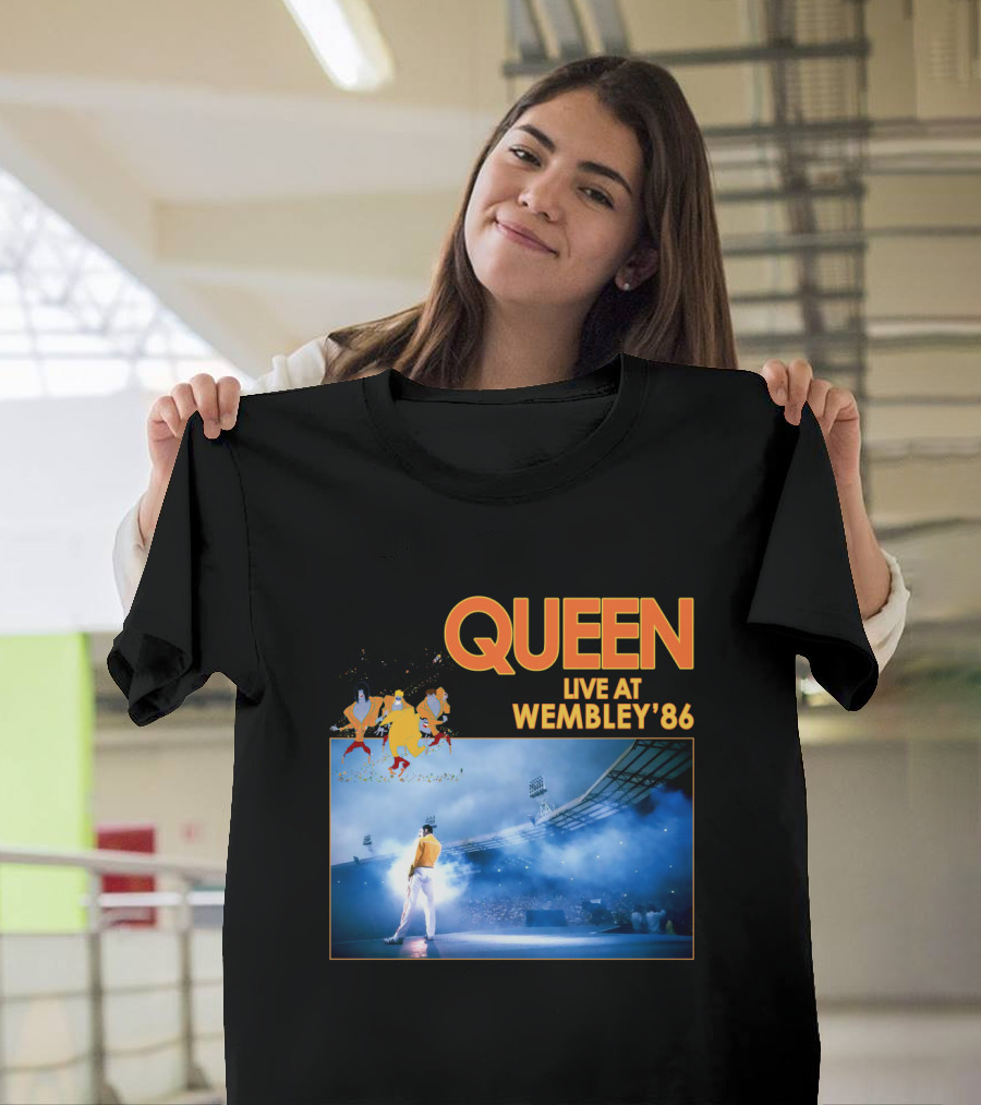 Queen Live at Wembley '86 Stadium Performance T-Shirt
