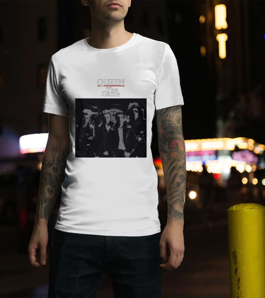 Queen The Game Band Photo Vintage Album Cover T-Shirt