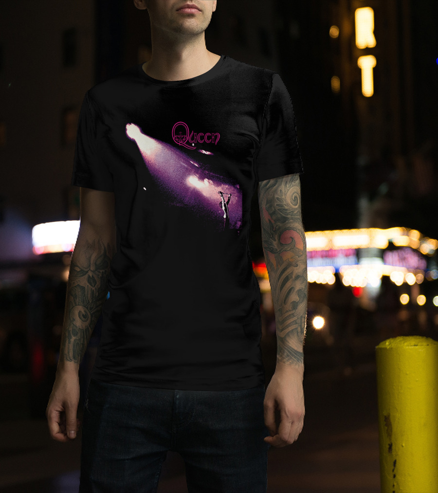 Queen Band Concert Stage Spotlight Freddy Mercury Iconic Performance T-Shirt