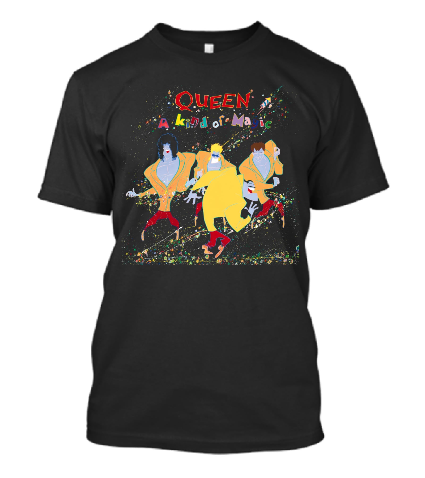 Queen A Kind Of Magic Colorful Band Animated T-Shirt