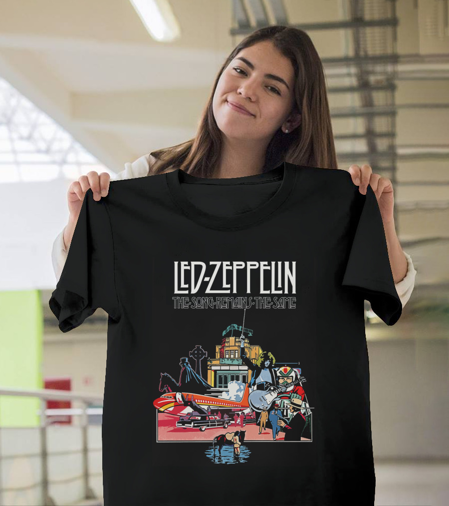 Lz 23 Lodztown Urban Scene With Horses Airplane And Architecture T-Shirt