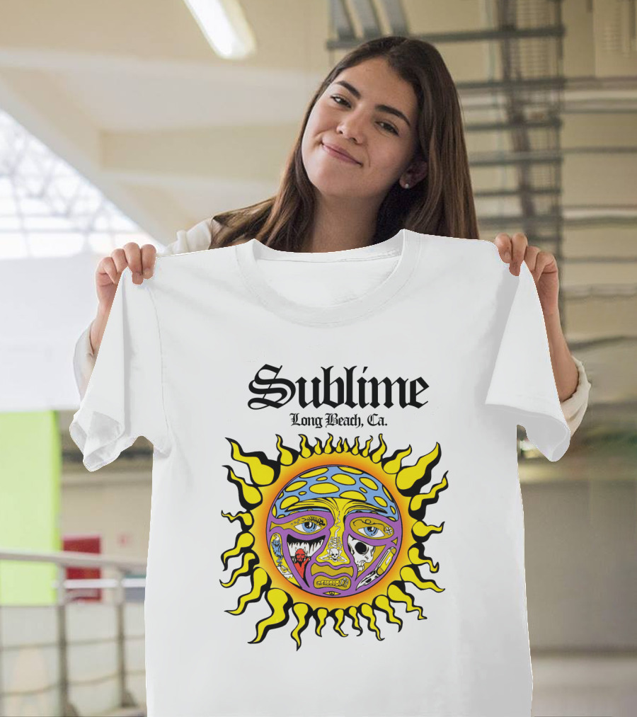 Sublime Long Beach Ca Sunface Artwork T-Shirt
