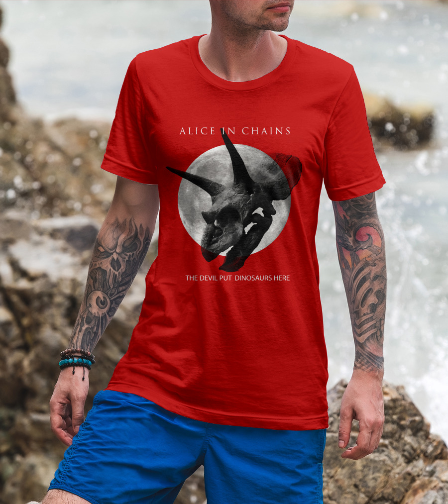 Alice In Chains The Devil Put Dinosaurs Here T-Shirt