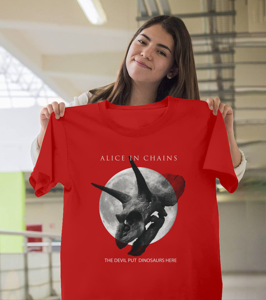 Alice In Chains The Devil Put Dinosaurs Here T-Shirt