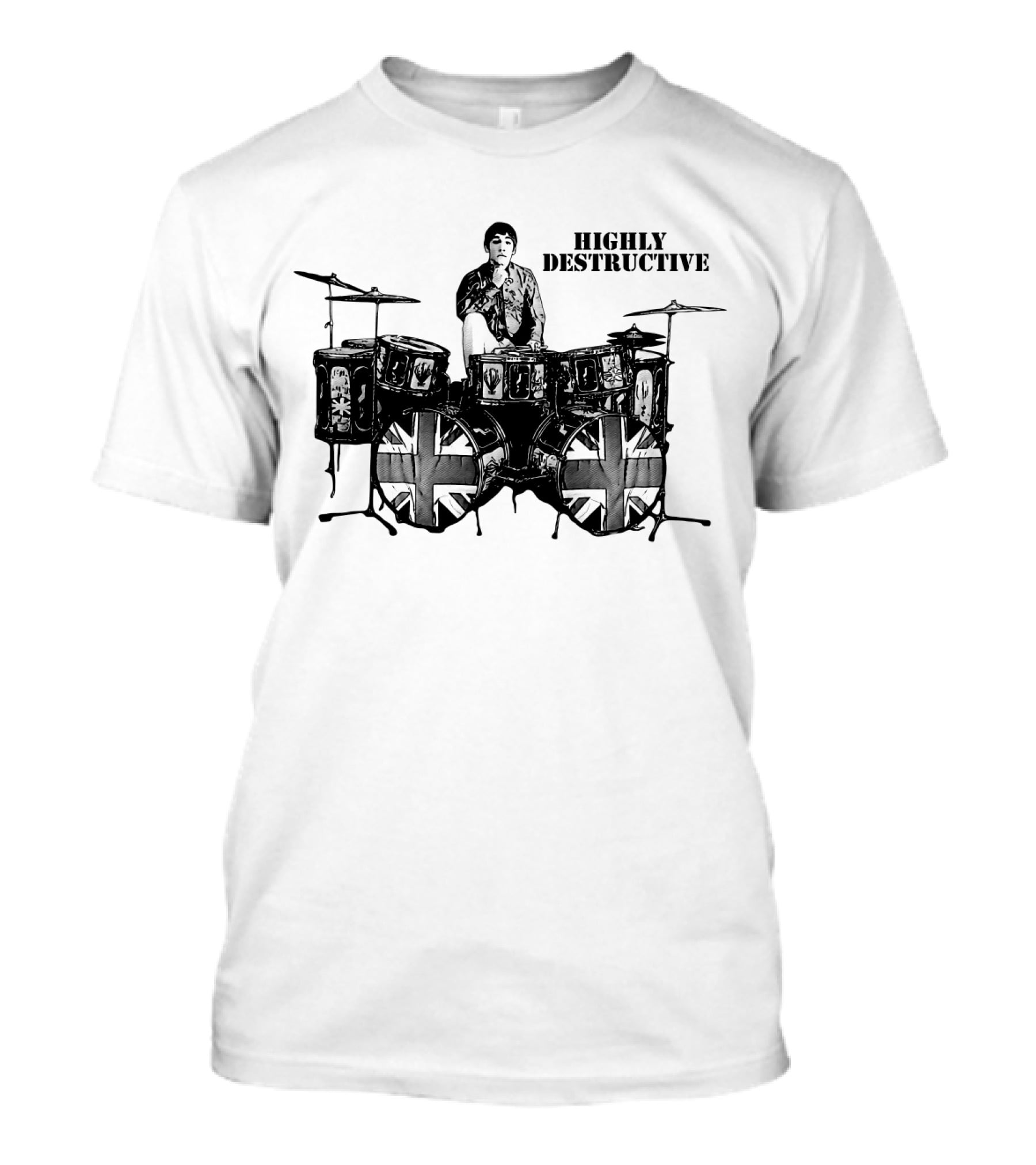 Highly Destructive Tw 30 Union Jack Drummer T-Shirt