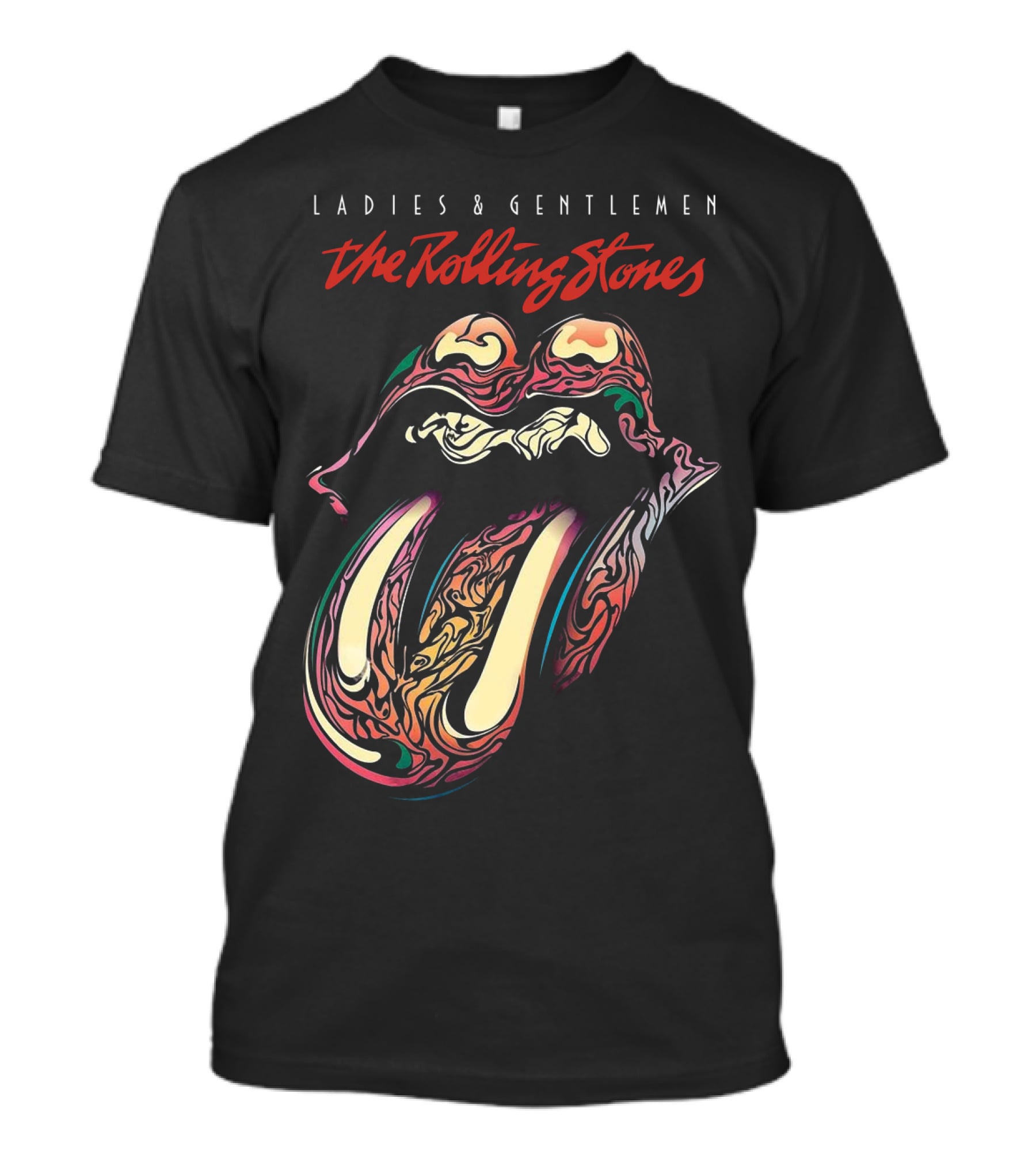 Ladies & Gentlemen The Rolling Stones Psychedelic Tongue T-Shirt