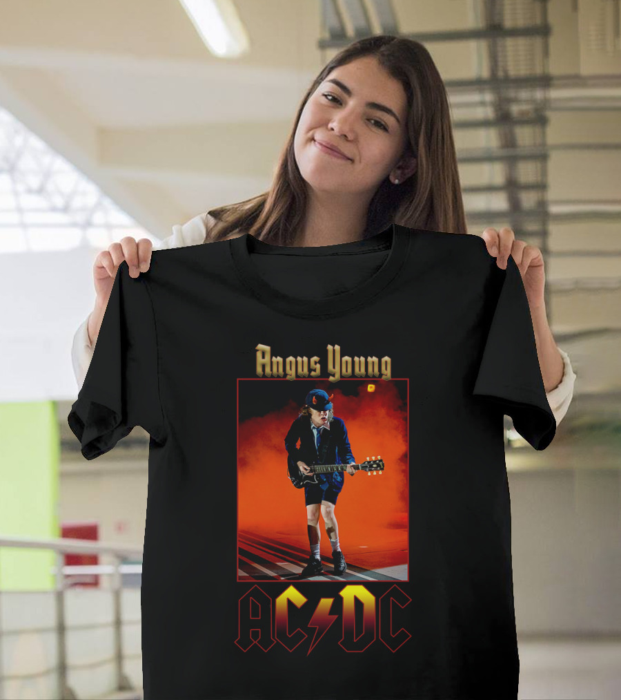 Angus Young Acdc Electric Performance T-Shirt