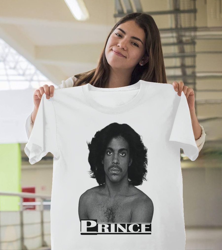 Prince Black And White Portrait T-Shirt